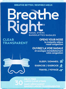 Breathe Right Original Clear packaging