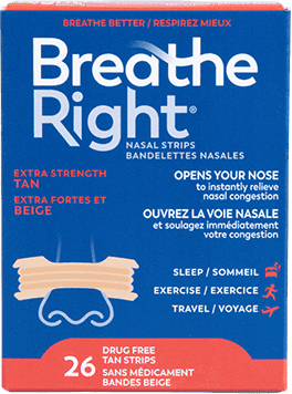 Breathe Right - Breathe Right, Nasal Strips, Extra, Tan (26 count), Shop